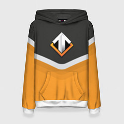 Толстовка-худи женская Escape Gaming Uniform, цвет: 3D-белый