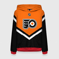 Толстовка-худи женская NHL: Philadelphia Flyers, цвет: 3D-красный