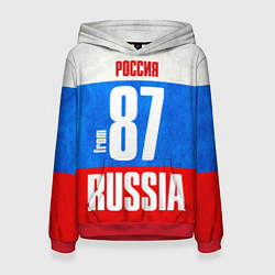 Толстовка-худи женская Russia: from 87, цвет: 3D-красный