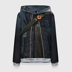 Толстовка-худи женская Watch Dogs 2, цвет: 3D-меланж