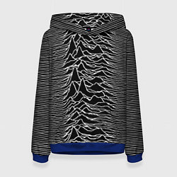 Толстовка-худи женская Joy Division: Unknown Pleasures, цвет: 3D-синий