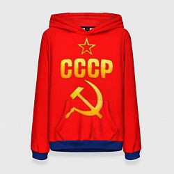 Толстовка-худи женская СССР, цвет: 3D-синий