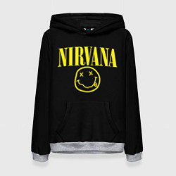 Толстовка-худи женская Nirvana Rock, цвет: 3D-меланж
