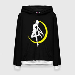 Толстовка-худи женская Сейлор Мун, цвет: 3D-белый