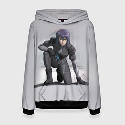 Толстовка-худи женская Ghost In The Shell 5, цвет: 3D-черный