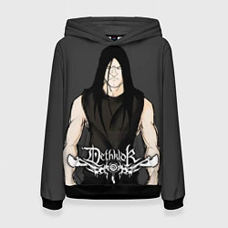 Толстовка-худи женская Dethklok Man, цвет: 3D-черный