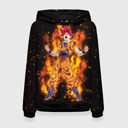 Женская толстовка Fire Goku