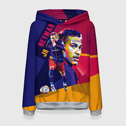 Толстовка-худи женская Jr. Neymar, цвет: 3D-меланж