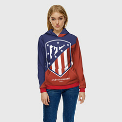Толстовка-худи женская Atletico Madrid FC 1903, цвет: 3D-красный — фото 2