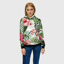 Толстовка-худи женская Таинственный остров, цвет: 3D-черный — фото 2