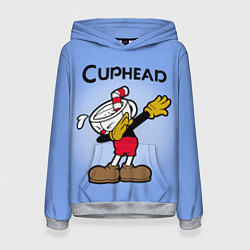 Толстовка-худи женская Cuphead Dab, цвет: 3D-меланж