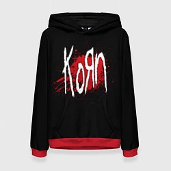 Толстовка-худи женская Korn: Blood, цвет: 3D-красный