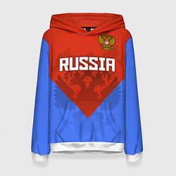 Женская толстовка Russia Red & Blue