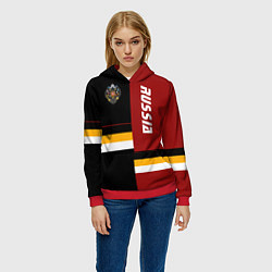 Толстовка-худи женская Russian Empire, цвет: 3D-красный — фото 2