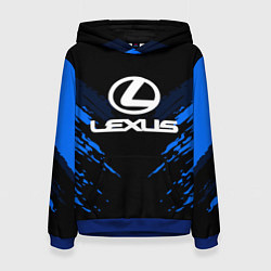 Толстовка-худи женская Lexus: Blue Anger, цвет: 3D-синий