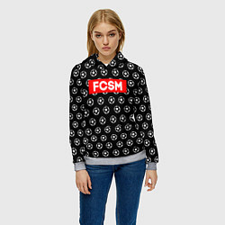 Толстовка-худи женская FCSM Supreme, цвет: 3D-меланж — фото 2