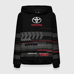 Толстовка-худи женская Toyota TRD, цвет: 3D-черный