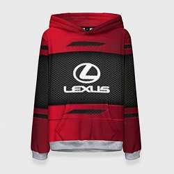 Толстовка-худи женская Lexus Sport, цвет: 3D-меланж