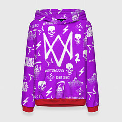 Женская толстовка Watch Dogs 2: Violet Pattern