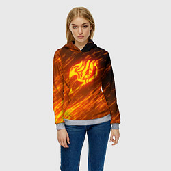 Толстовка-худи женская NATSU DRAGNEEL, цвет: 3D-меланж — фото 2