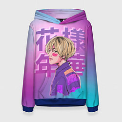 Толстовка-худи женская Taehyung BTS, цвет: 3D-синий