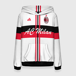 Толстовка-худи женская AC Milan: White Form, цвет: 3D-черный