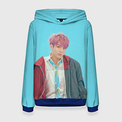 Толстовка-худи женская BTS Jungkook, цвет: 3D-синий