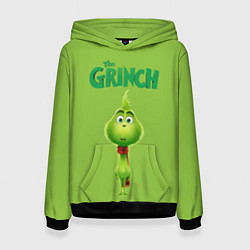 Толстовка-худи женская The Grinch, цвет: 3D-черный