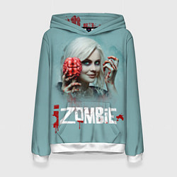 Толстовка-худи женская I Zombie, цвет: 3D-белый