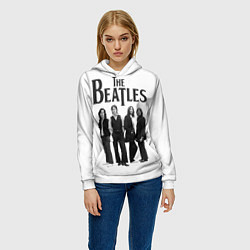 Толстовка-худи женская The Beatles: White Side, цвет: 3D-белый — фото 2