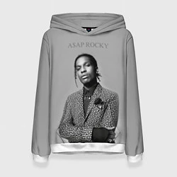 Толстовка-худи женская ASAP Rocky: Grey Fashion, цвет: 3D-белый