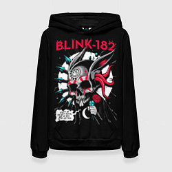 Толстовка-худи женская Blink-182: Death Punk, цвет: 3D-черный