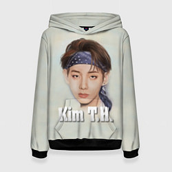 Толстовка-худи женская BTS Kim T.H., цвет: 3D-черный