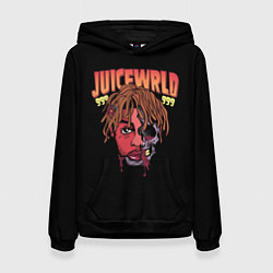 Толстовка-худи женская Juice WRLD, цвет: 3D-черный