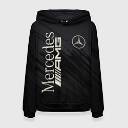 Толстовка-худи женская Mercedes AMG: Black Edition, цвет: 3D-черный