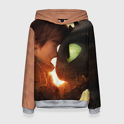 Толстовка-худи женская Любовь фурии, цвет: 3D-меланж