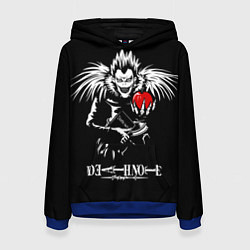 Толстовка-худи женская Тетрадь смерти, цвет: 3D-синий