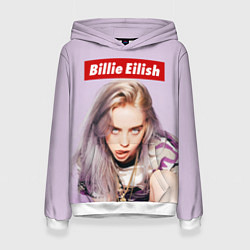 Толстовка-худи женская Billie Eilish: Bored, цвет: 3D-белый