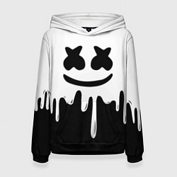 Толстовка-худи женская MELLO BLACK x WHITE, цвет: 3D-черный