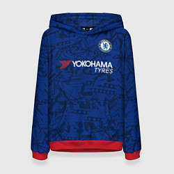 Толстовка-худи женская Chelsea home 19-20, цвет: 3D-красный