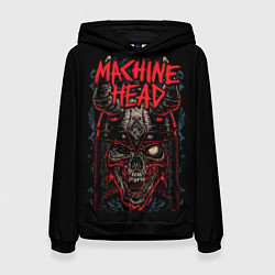 Толстовка-худи женская Machine Head: Blooded Skull цвета 3D-черный — фото 1