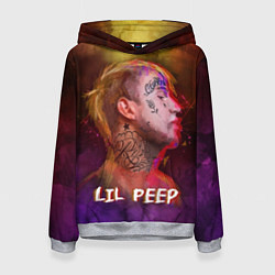 Толстовка-худи женская Lil Peep ART, цвет: 3D-меланж