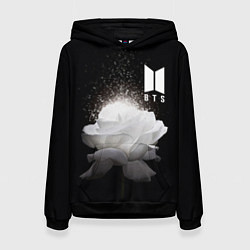 Толстовка-худи женская BTS Flower, цвет: 3D-черный