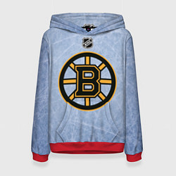 Толстовка-худи женская Boston Bruins: Hot Ice, цвет: 3D-красный