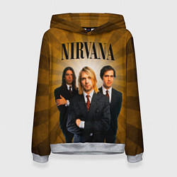 Толстовка-худи женская Nirvana, цвет: 3D-меланж