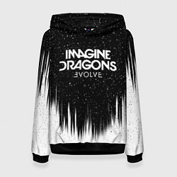 Толстовка-худи женская IMAGINE DRAGONS, цвет: 3D-черный