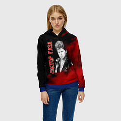 Толстовка-худи женская Сектор Газа, цвет: 3D-синий — фото 2