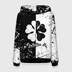 Толстовка-худи женская ЧЁРНЫЙ КЛЕВЕР, цвет: 3D-черный