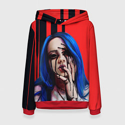 Толстовка-худи женская Billie Eilish: Demon, цвет: 3D-красный