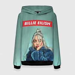 Толстовка-худи женская Billie Eilish, цвет: 3D-черный